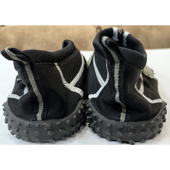 Men’s Water‎ Shoes Black Grey Front Zip Size 13 - Picture 4 of 5